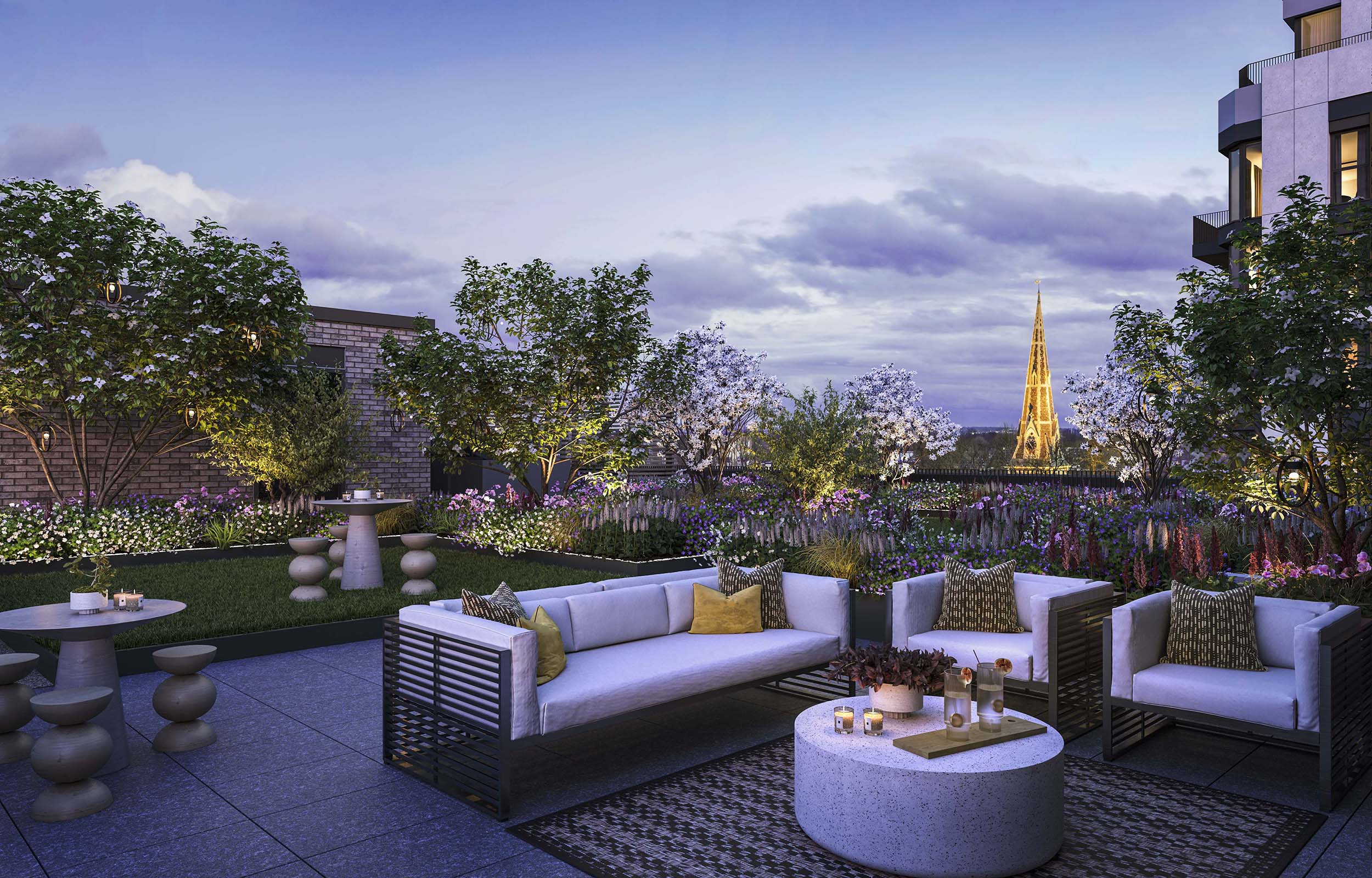 new homes chiswick green roof area